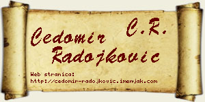 Čedomir Radojković vizit kartica